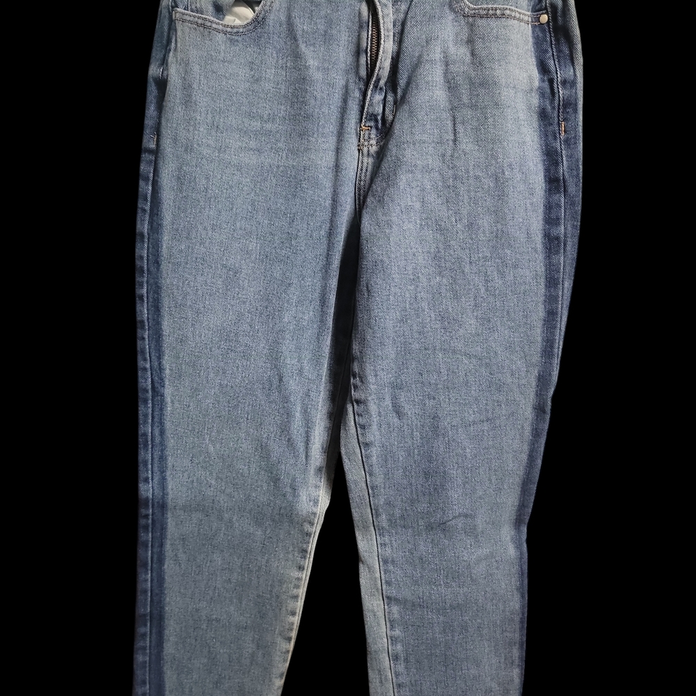Two-Tone Denim Mom Jeans Pac Sun